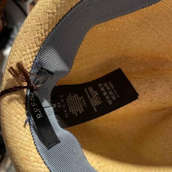 Gucci Beige and Blue Fedora Hat - Picture 2 of 7
